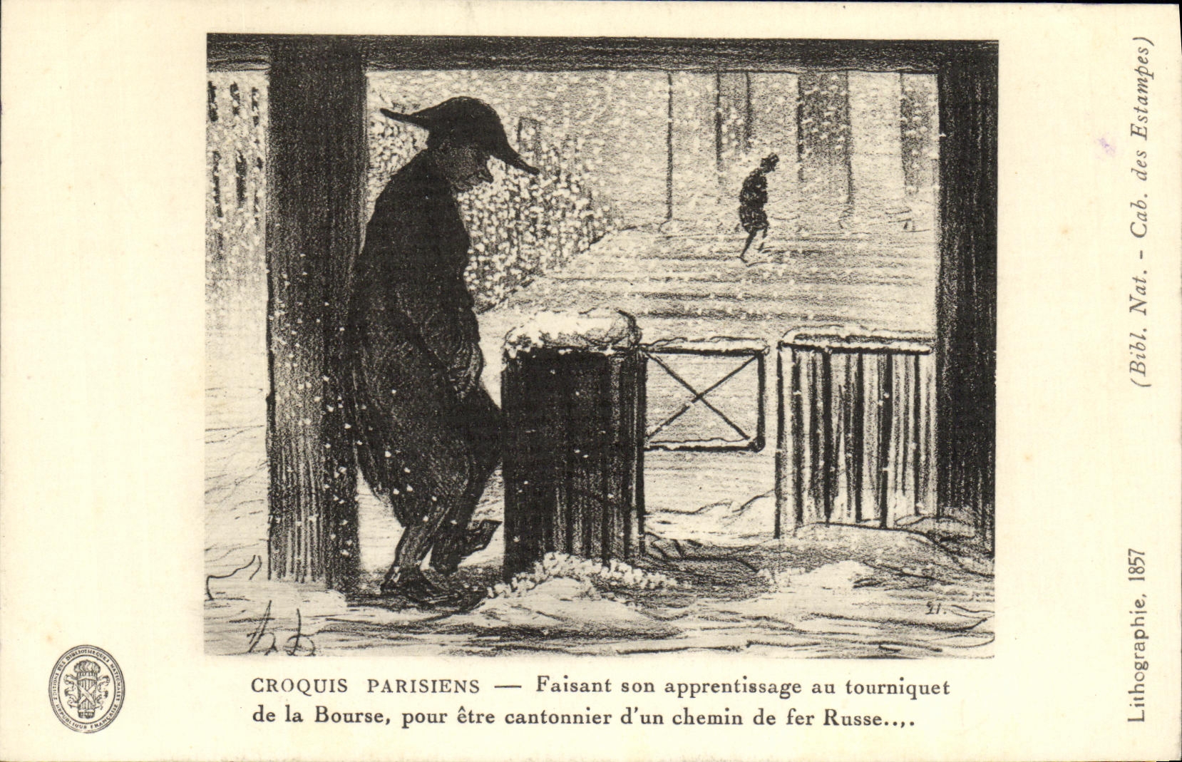 CPA Fantaisie Croquis parisiens 