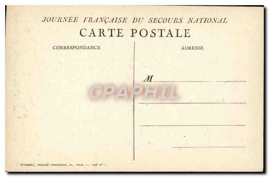 Femme tenant un enfant — 1915 — Melfaine — Verso