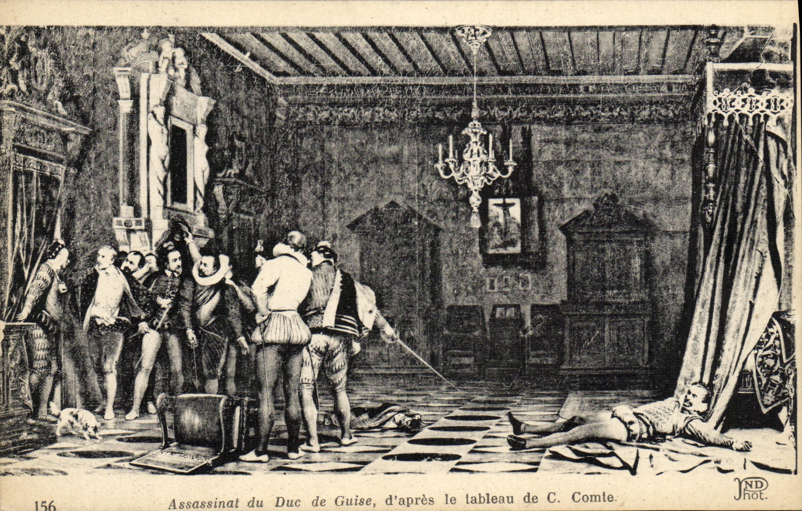 CPA Assassinat du duc de Guise C Comte 