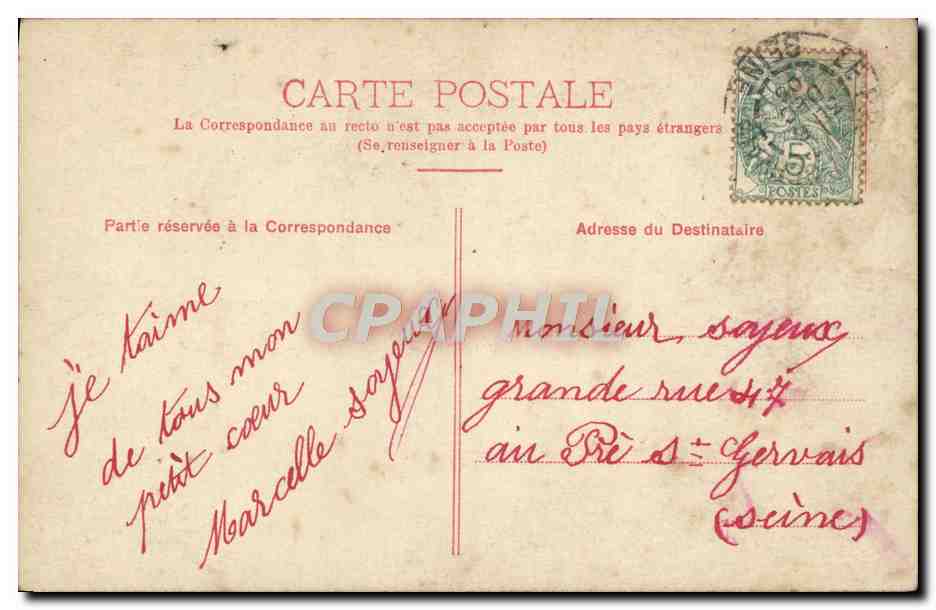 CPA Fantaisie Enfants C'est moi — Verso