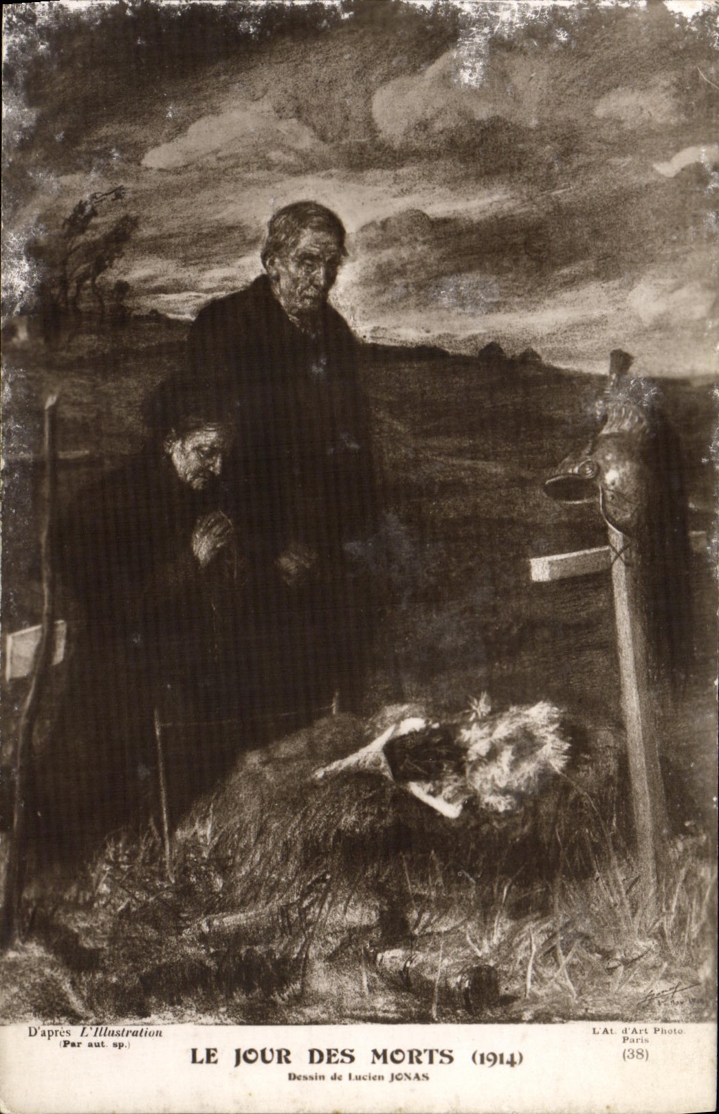 CPA Le jour des morts 1914 Lucine Jonas 