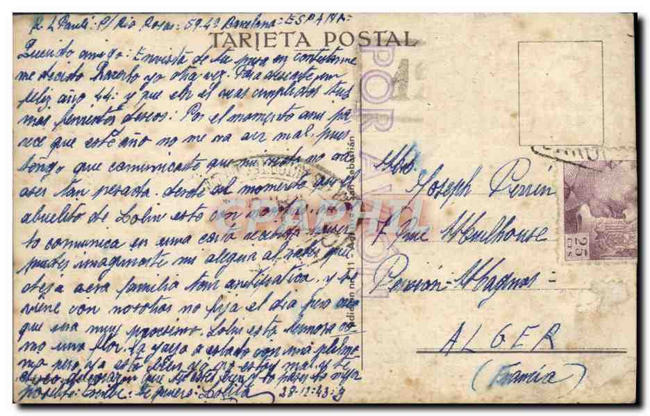CPA Fantaisie Femme  — Verso