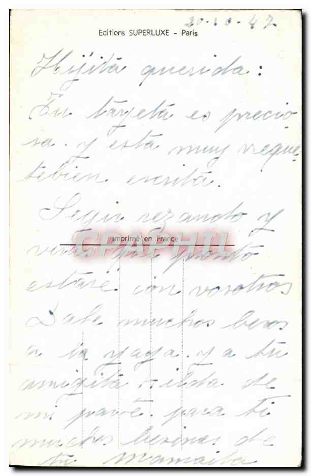 CPA Fantaisie Enfant — Rückseite