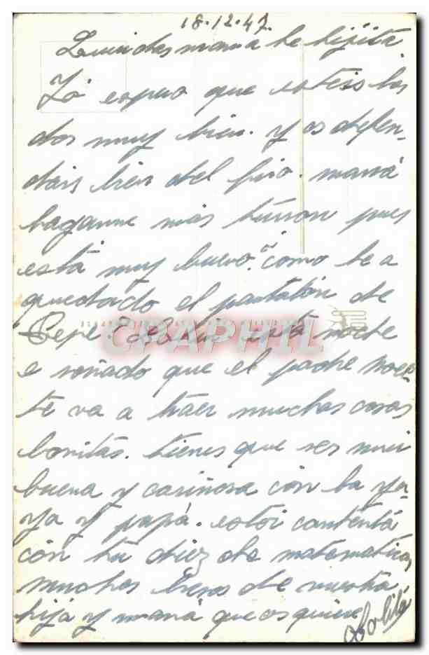 CPA Fantaisie Fleurs  — Verso