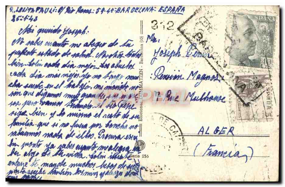 CPA Fantaisie Enfant sTrain  — Rückseite