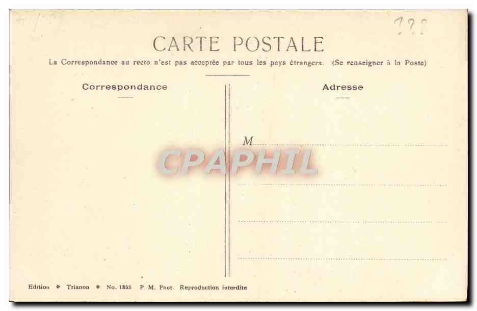 CPA Parc du chateau de Villeneuve l'etang  — Rückseite