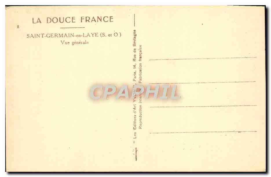 Saint-Germain-en-Laye — Vue générale — Les Éditions d'Art Yvon, Paris — Reverso