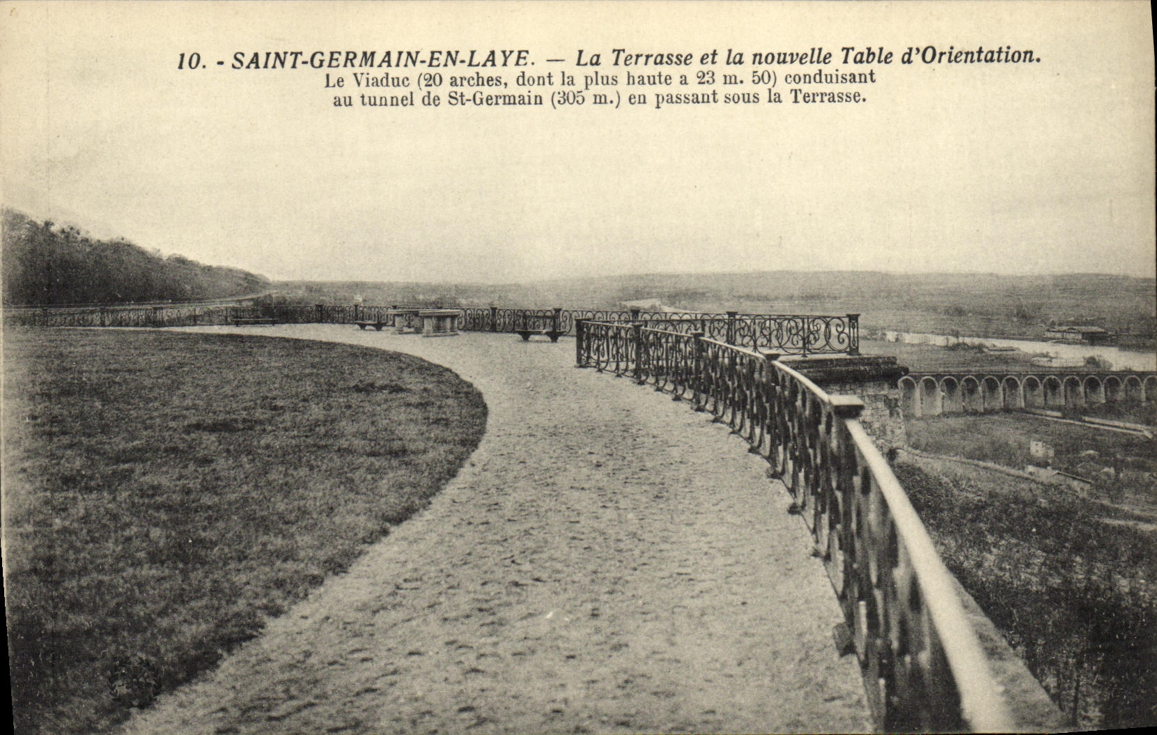 Saint-Germain-en-Laye — La Terrasse et la nouvelle Table d'Orientaion — Édition L'Abéthia, Paris