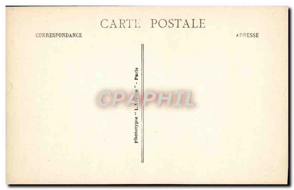 CPA St Germain En Laye Place du chateau l'eglise — Verso