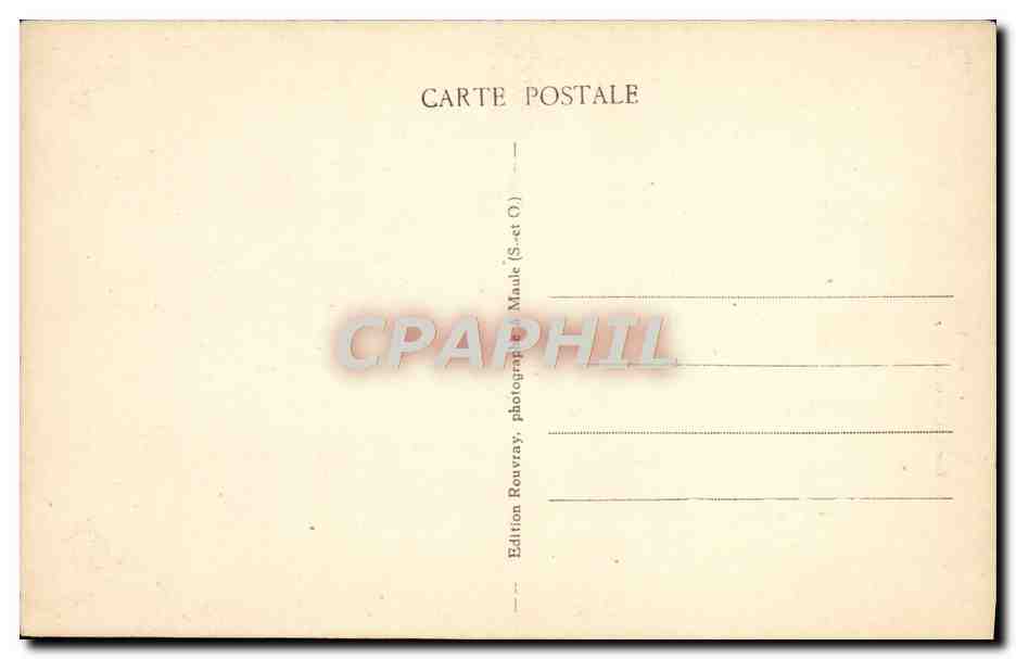 CPA Maule Rue Parisis et la Tour  — Back
