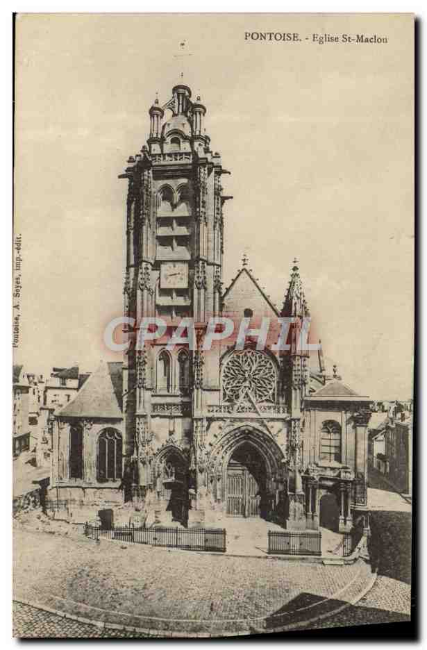 CPA Pontoise Eglise St Maclou