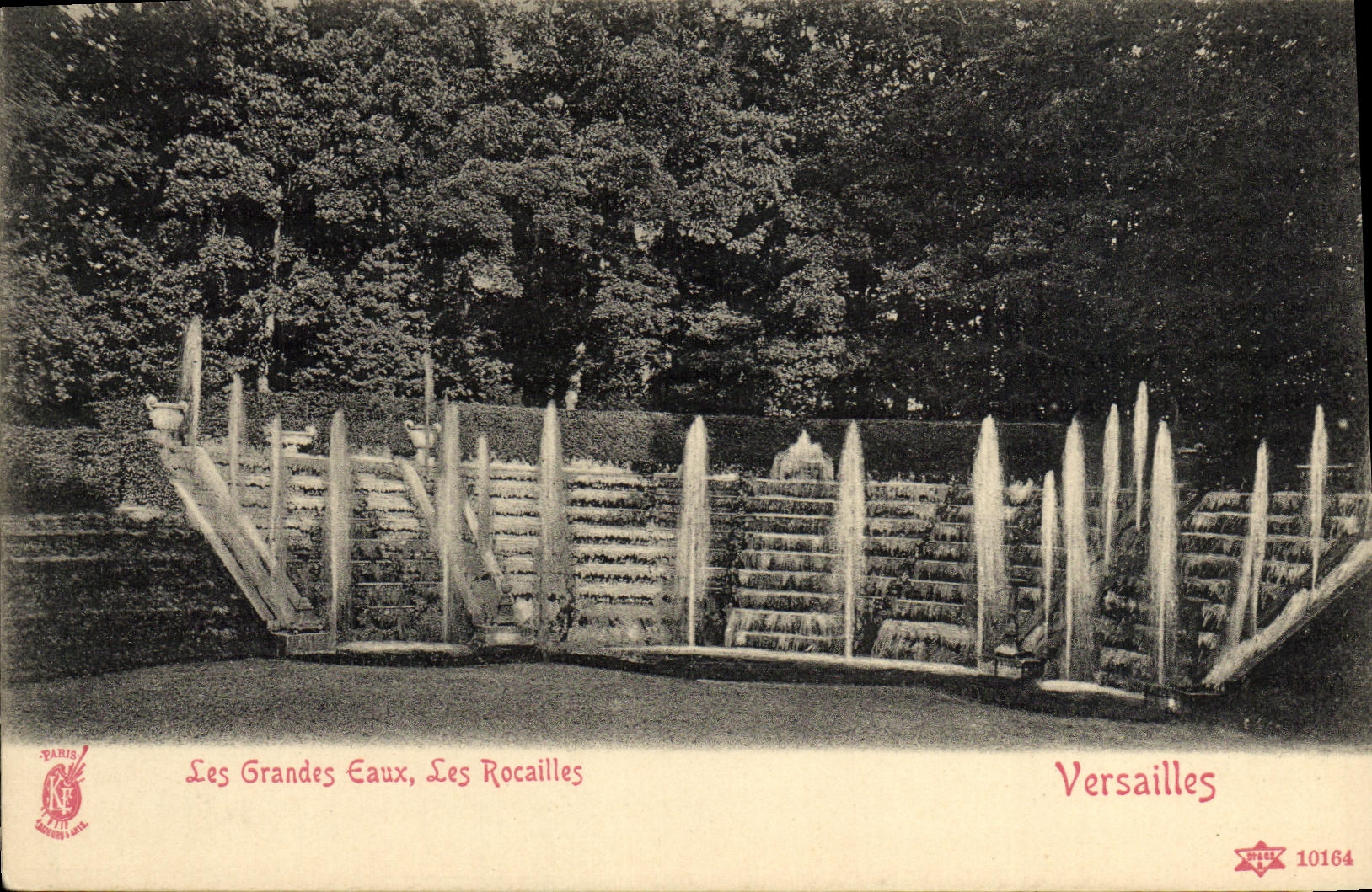 Les Grandes Eaux, Les Rocailles — Versailles — Paris, éditeur Paris, n° 10164