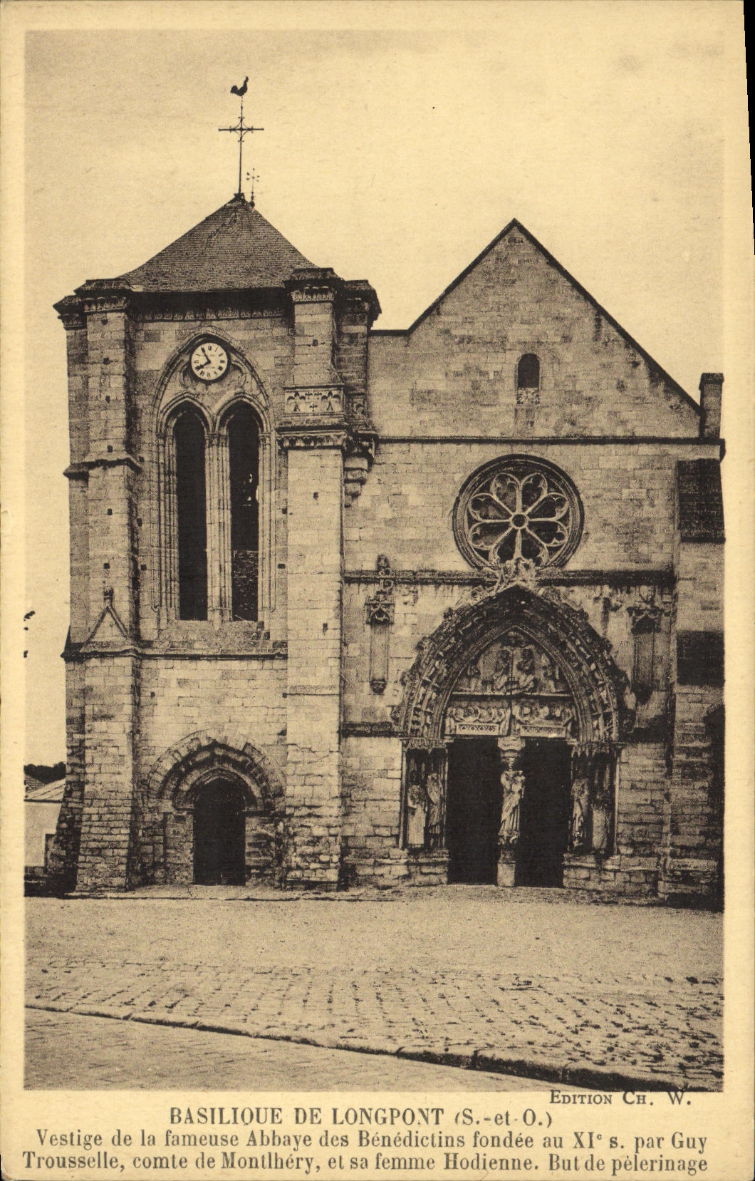 CPA Basilique De Longpont Vestige de la fameuse abbaye des Benedictins 