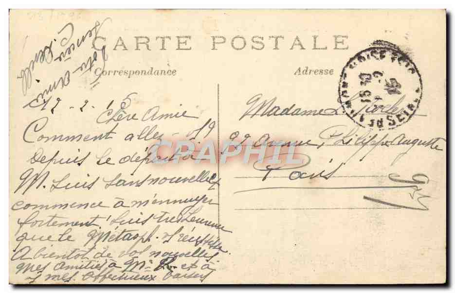 CPA Beaumont Sur Oise Bateaux Lavoirs Coules et le pont saute — Back