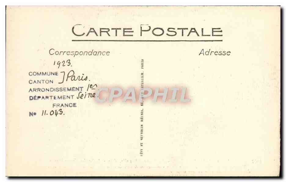 CPA La Conciergerie Ancienne Chapelle dite Salle des Girondins  — Rückseite