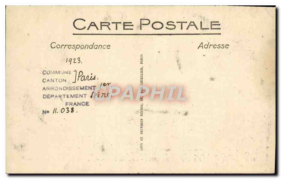 CPA La Conciergerie La Salle Saint Louis  — Verso