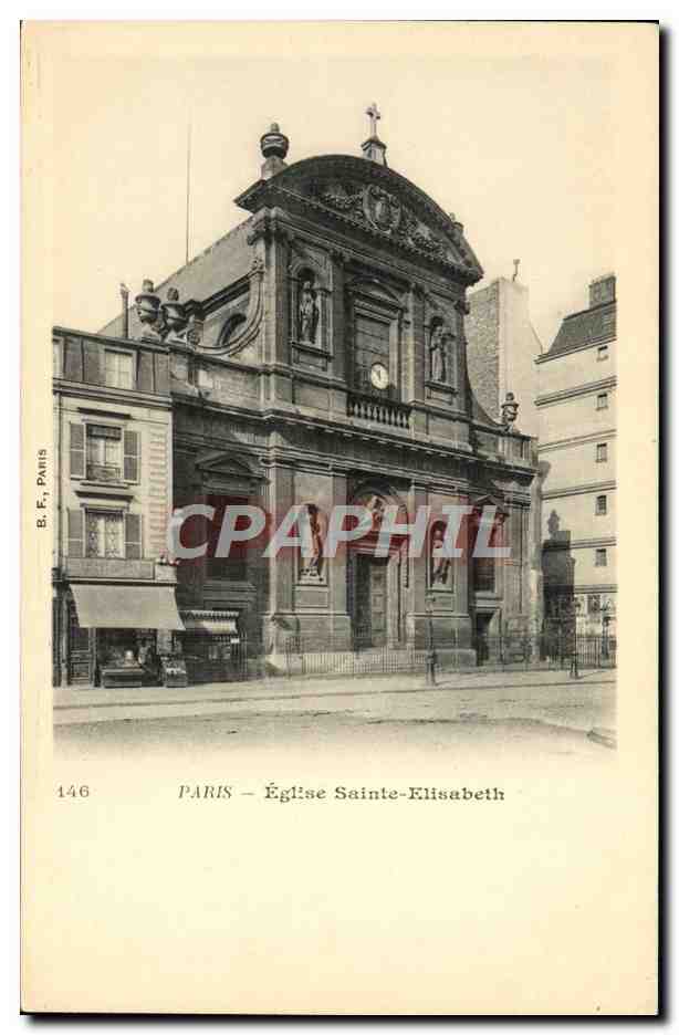 CPA Paris Eglise Sainte Elisabeth