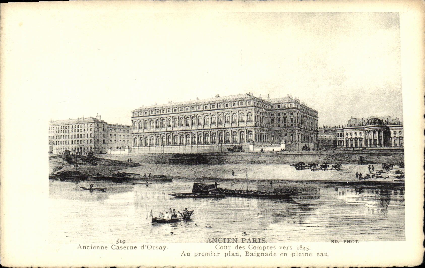 CPA Ancien Paris Cour des comptes vers 1845 Ancienne caserne d'Orsay