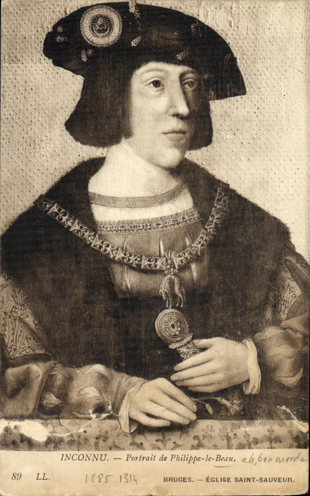 CPA Inconnu Portail de Philippe le Beau Bruges Eglise saint Sauveur