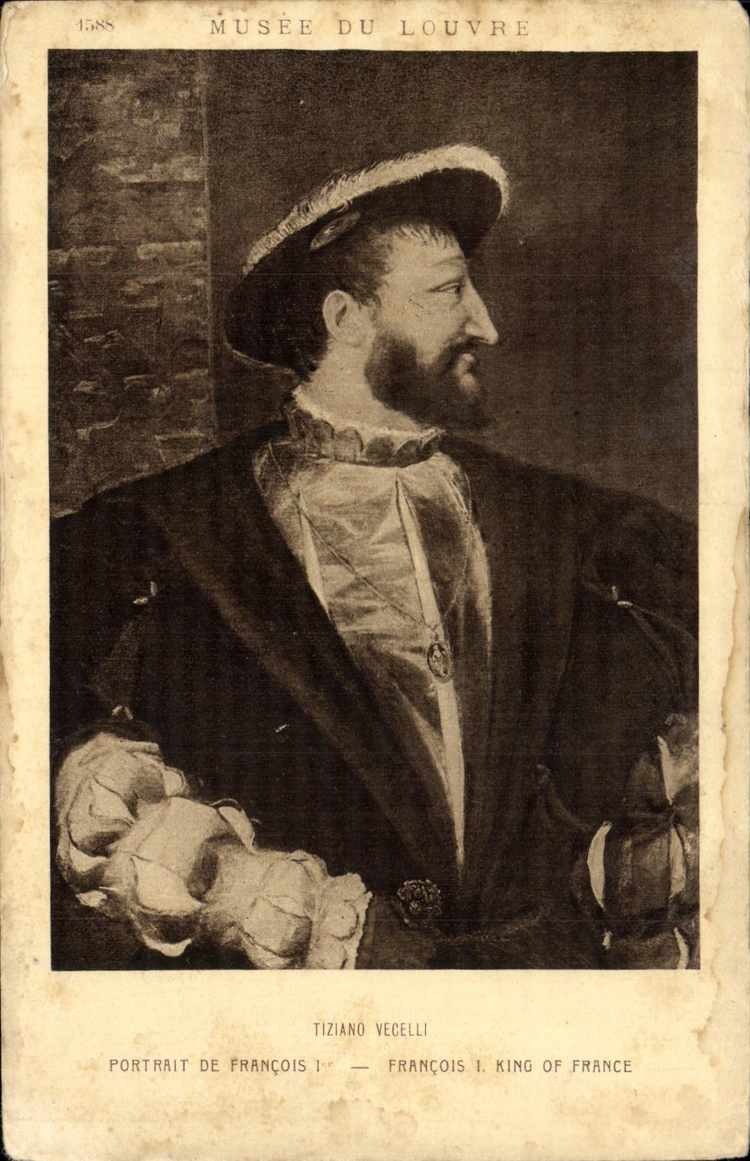 Portrait de François Ier — Tiziano Vecelli — Musée du Louvre