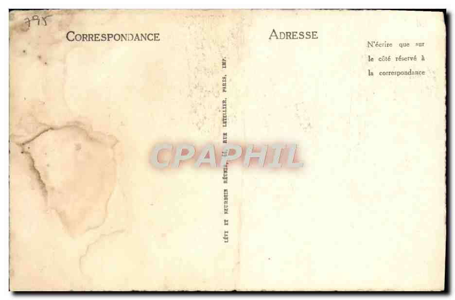 CPA Scarron Ecrivain — Rückseite