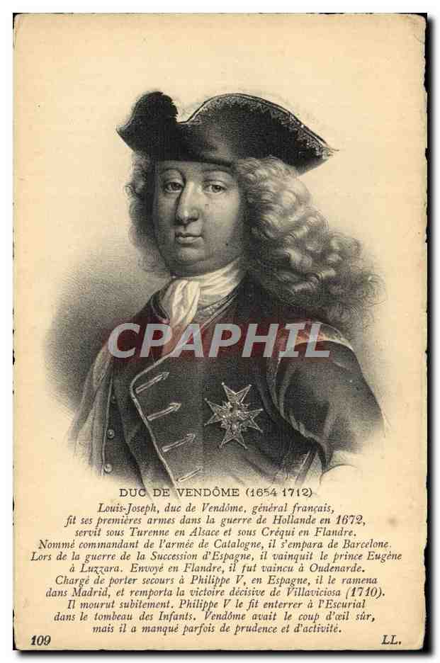 CPA Duc de Vendome General Francais