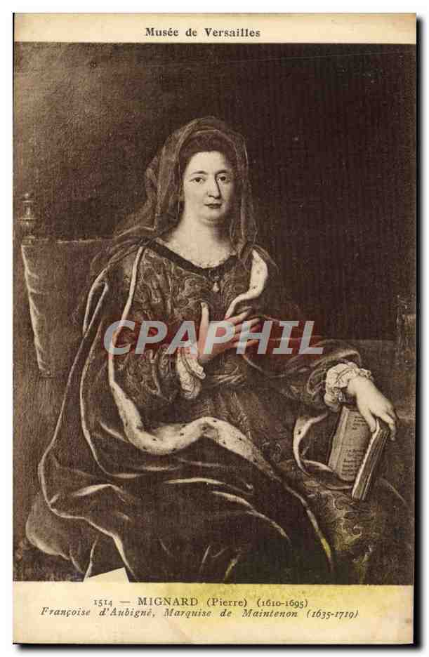 CPA Musee de Versailles Mignard Francoise d'Aubigne Marquise de Maintenon