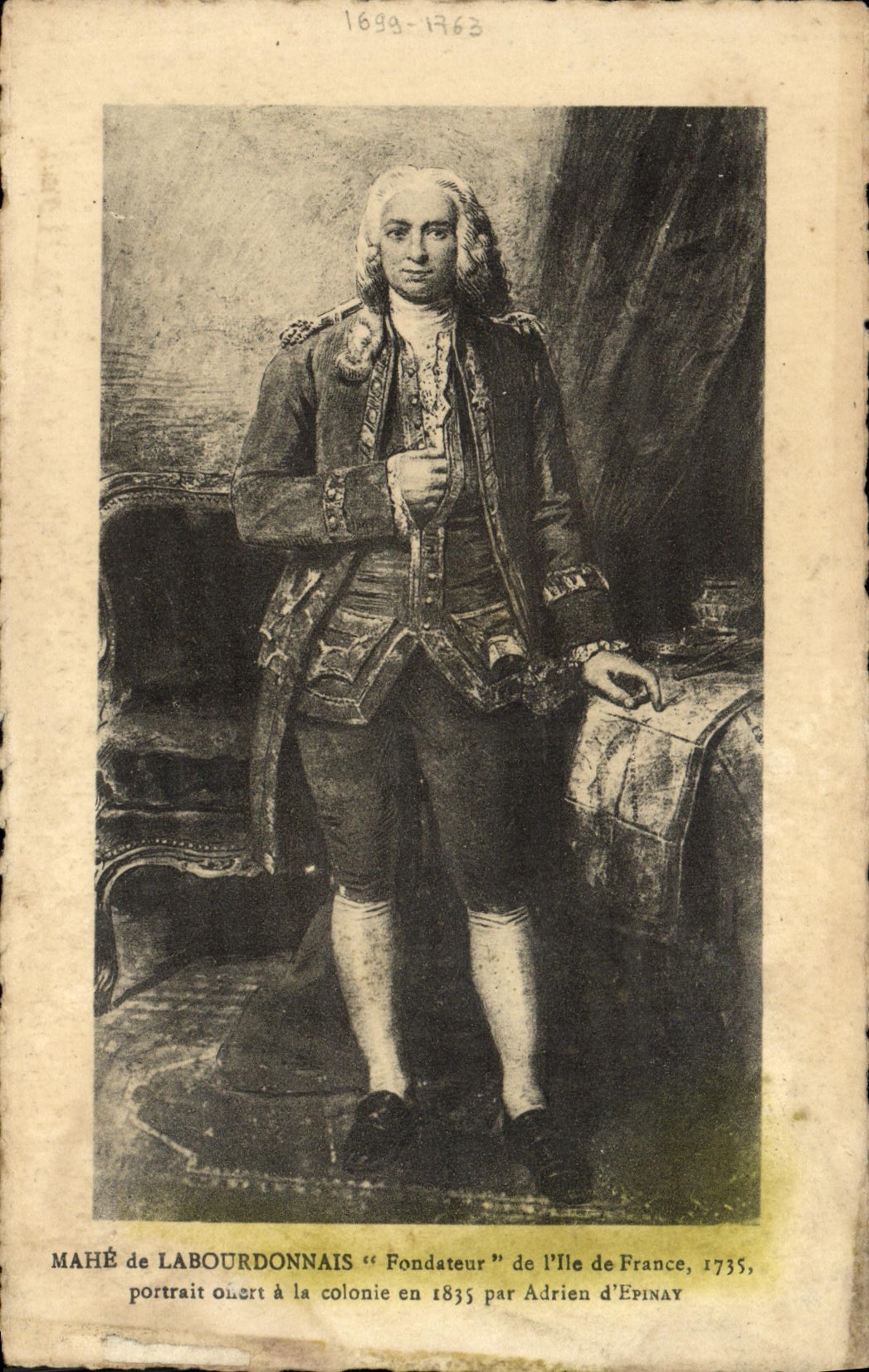 CPA Mahe de Labourdonnais Fondateur de l'Ile de France