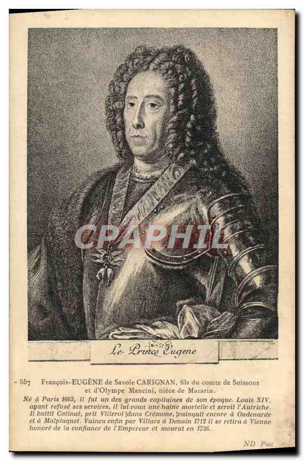 CPA Francois Eugene de Ssavoie Carignan Fils du comte de Soissons