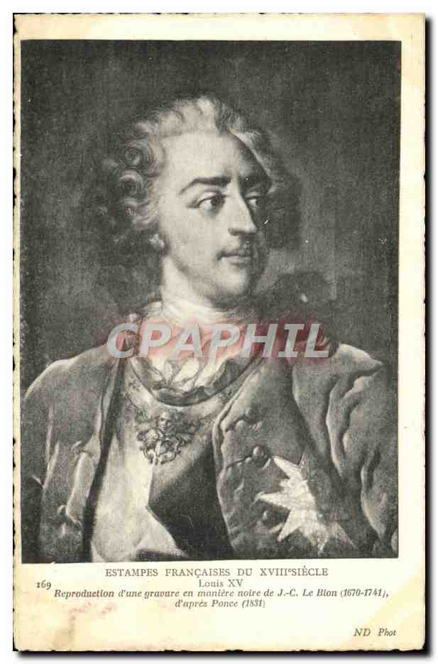 CPA Louis XV Roi de France