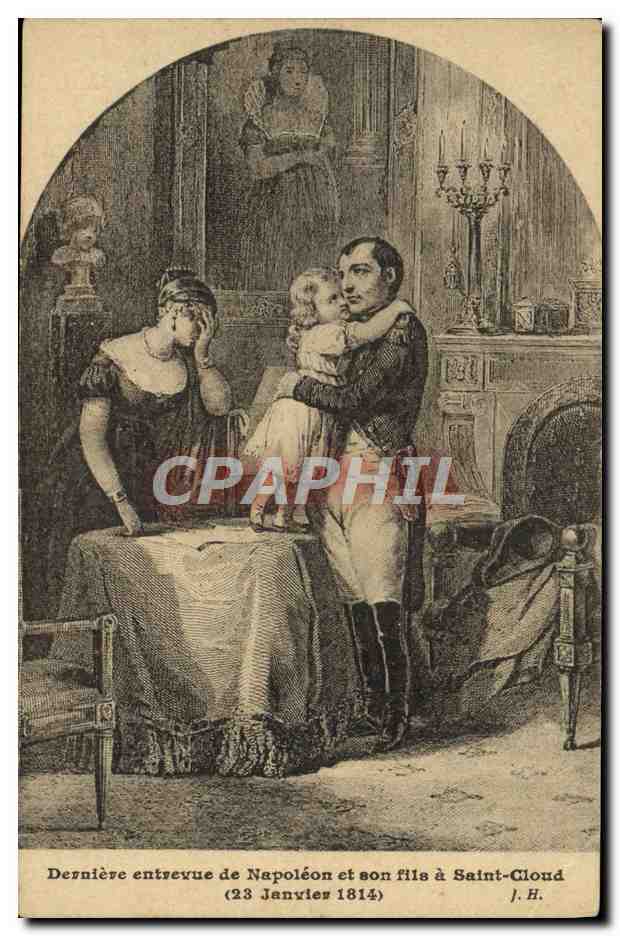 CPA Derniere entrevue de Napoleon et son fils a Saint Cloud 1814