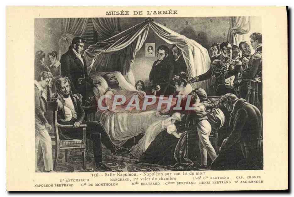 CPA Musee de l'armee Paris Napoleon 1er sur son lit de mort