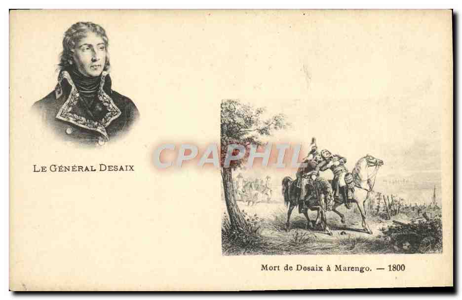 Le Général Desaix — Mort de Desaix à Marengo — 1800 — Éditeur non identifié