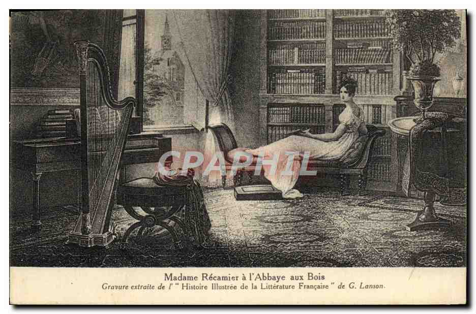 CPA Madame Recamier a l'abbaye aux Rois 