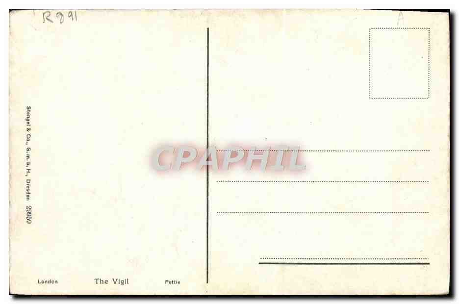CPA The vigil  — Verso