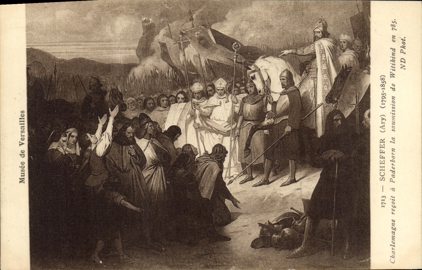 La soumission de Paderborn à Charlemagne — 785 — Musée de Versailles — Schieffer (Ary) 1713