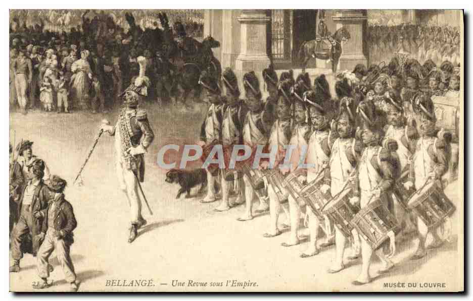 CPA Bellange Une revue sous l'Empire 