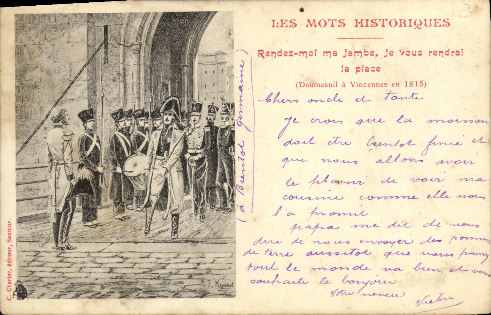 CPA Daumesnil a Vincennes 1815