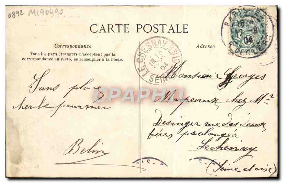 CPA Bataille de Zutich Massena  — Rückseite