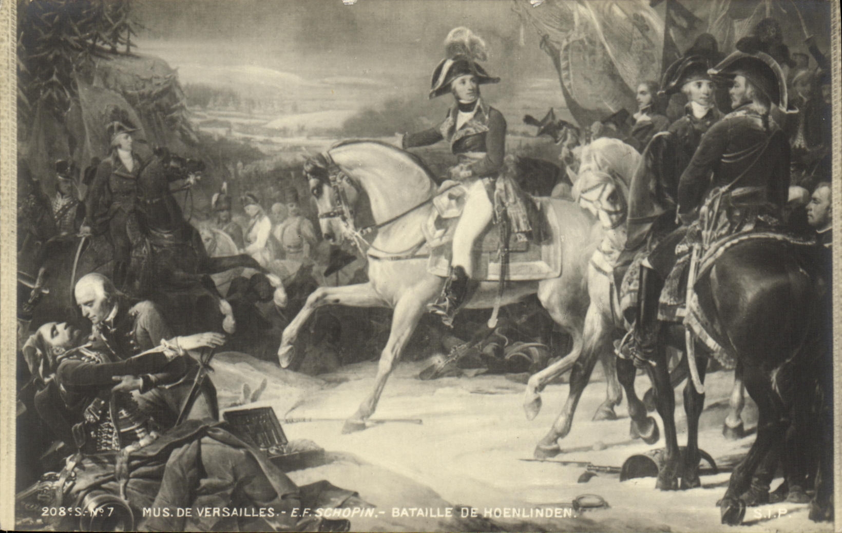 Bataille de Hohenlinden — Musée de Versailles — E.F. Schopin — S.I.P. — n°2081 - Anverso