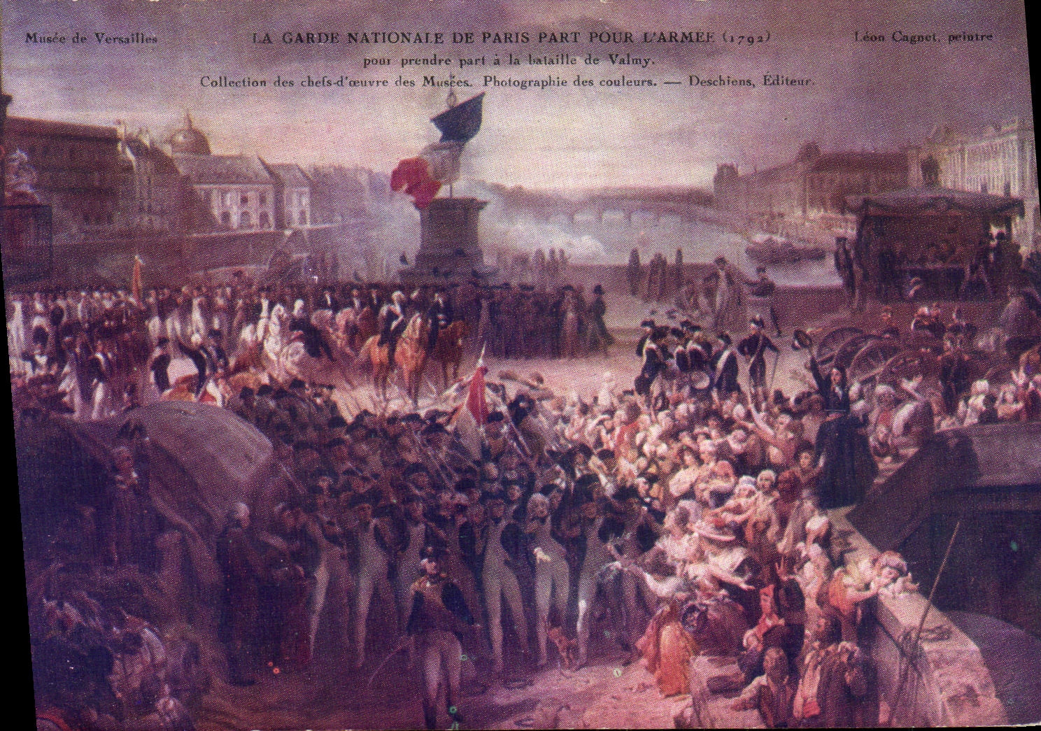 CPA La garde nationale de Paris part pour la France 1792