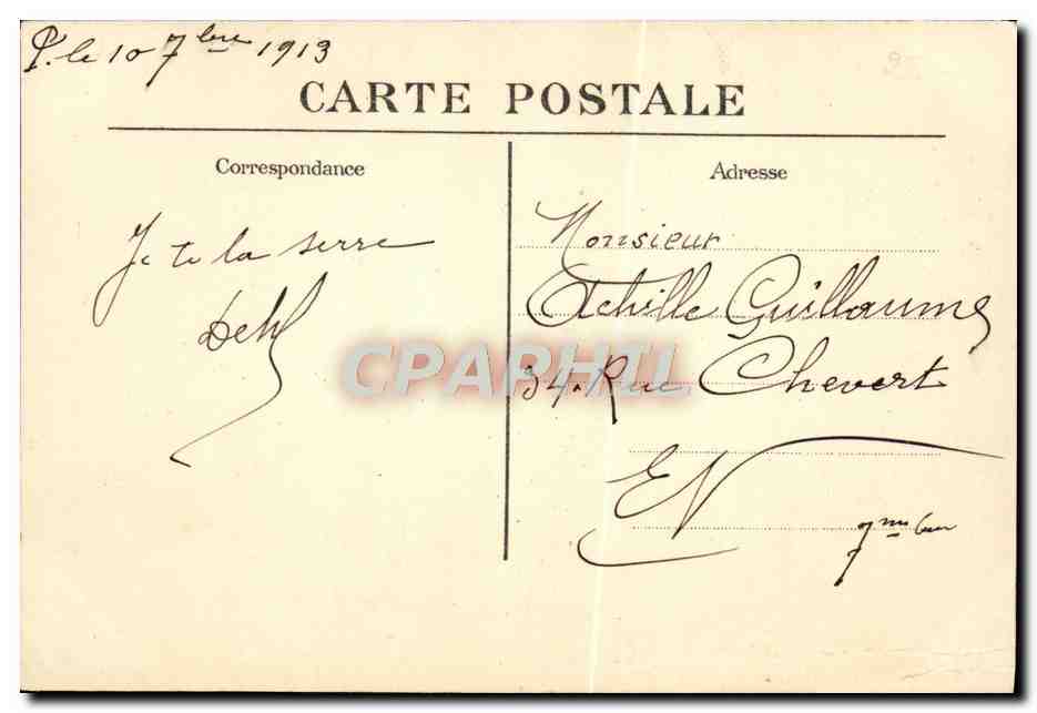CPA Mort de Napoleon 1er — Rückseite
