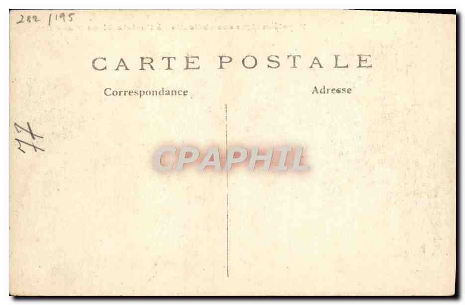 CPA Napoleon signe son abdication a Fontainebleau 4 avril 1814 — Rückseite