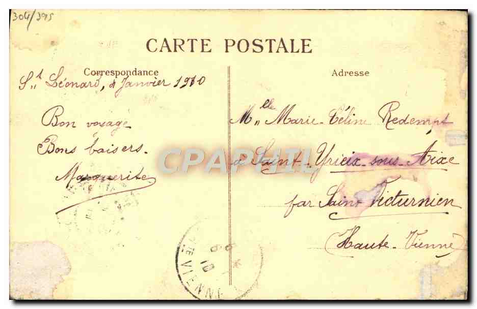 CPA Napoleon et l'empereur d'Autriche  — Rückseite
