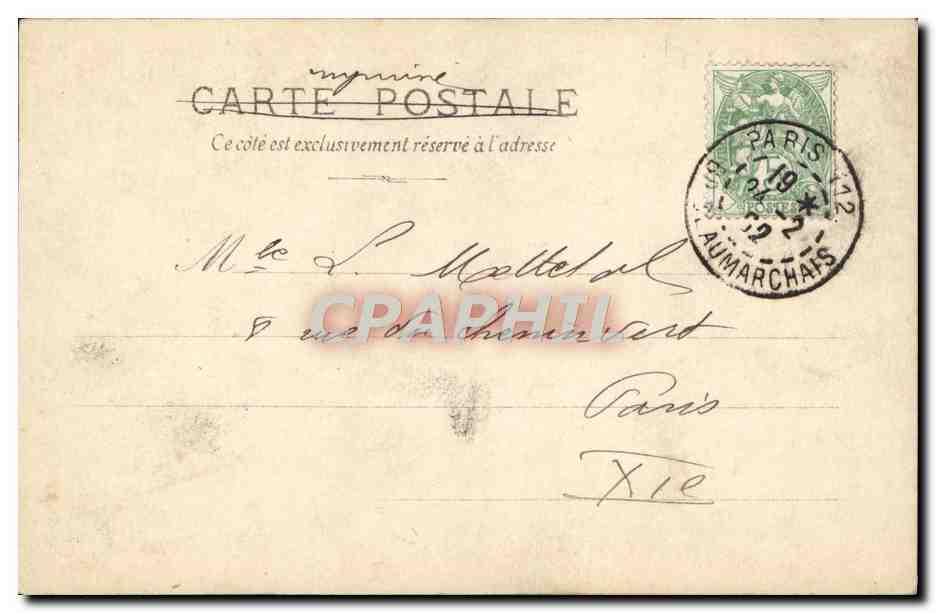CPA Napoleon musee de Versailles Guillaume Menaget Mariage du prince de Beauharnais et de la princesse Amelie Baviere — Rückseite