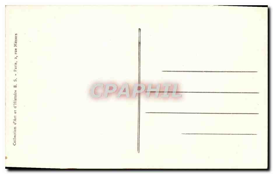 CPA Napoleon Chateau de Saint Cloud Residence de MArie Antoinette Louis XVIII — Verso
