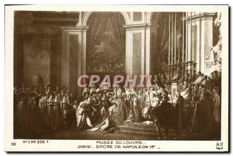 CPA Napoleon Musee du Louvre Paris Le sacre David
