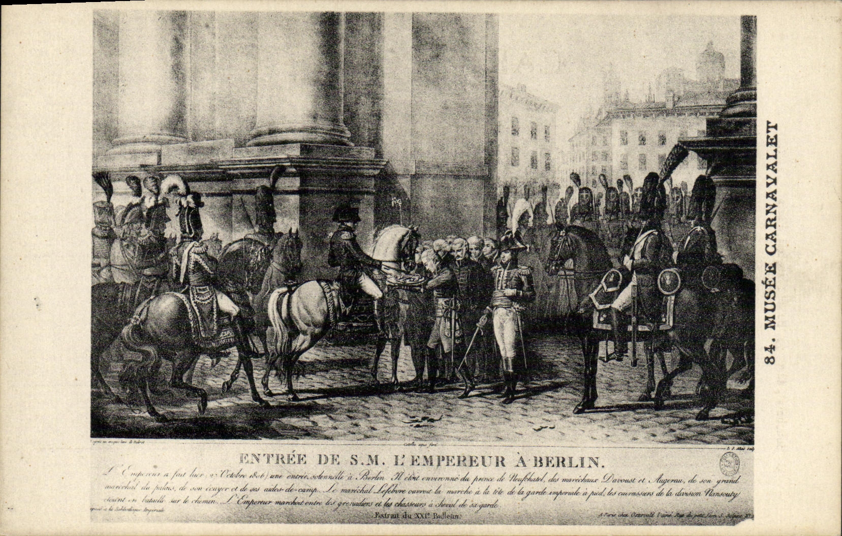 CPA Napoleon Entree de l'empereur a Berlin Musee Carnavalet
