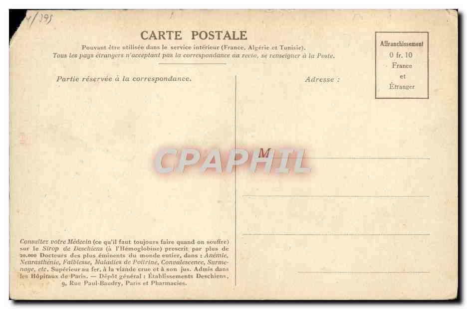 CPA Napoleon 1er recoit la reine Louise de Prusse a Tilsitt — Rückseite