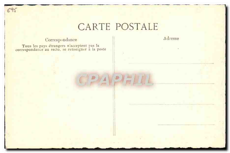 CPA Lettre de Mlle de la Valliere a Nicolas Desmarez 1707 — Rückseite